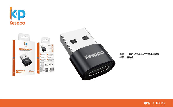 Connettore VD-OTG002 OTG maschio USB a femmina USB-C