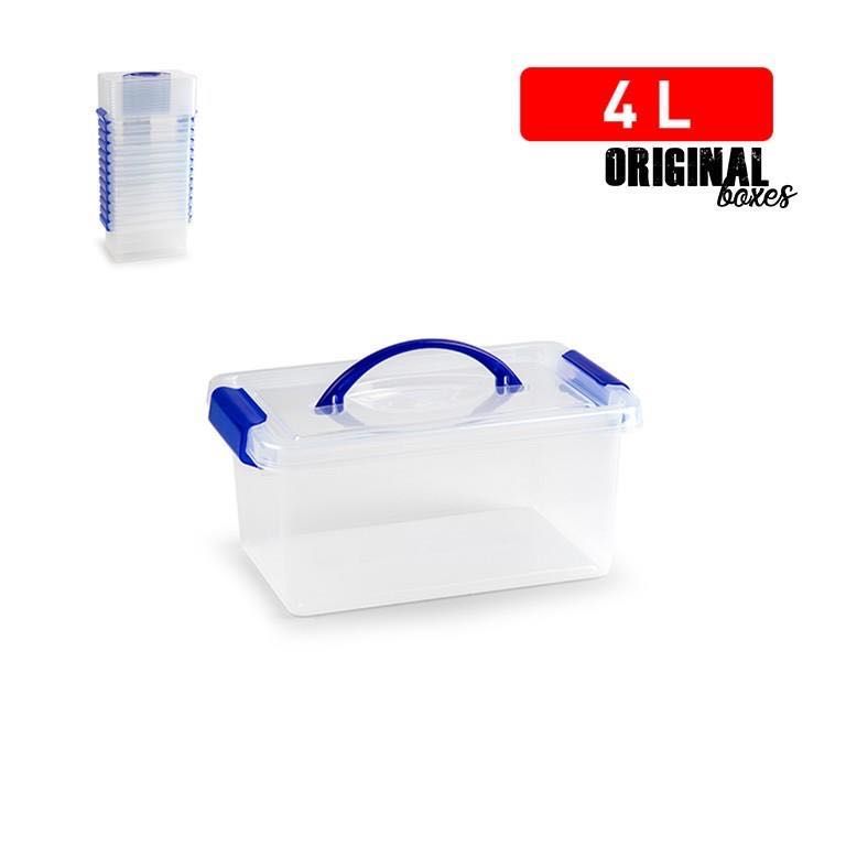 SCATOLA MULTIUSO MINI BOX 4L 29X18.5X13CM TRASPARENTE