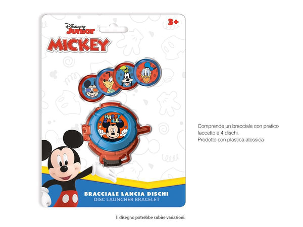 Bracciale lancia dischi Mickey con quattro dischi
