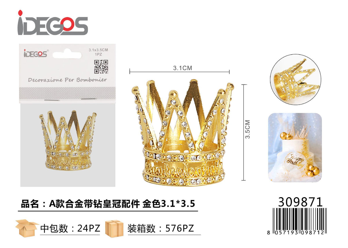 Decorazione Corona con strass, modello A