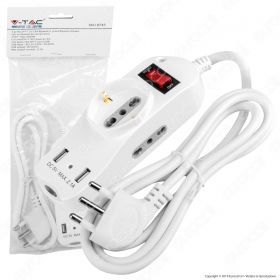 Multiprese con USB – 08745