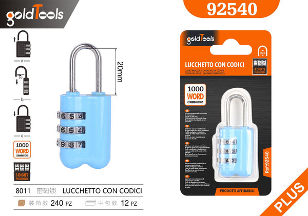 Lucchetto a combinazione 8011