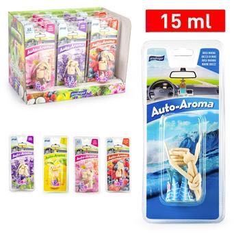 AMA HOGAR PROFUMATORE AUTO BOTTIGLIA DECORATO 15ML 8.5X3.5X19CM