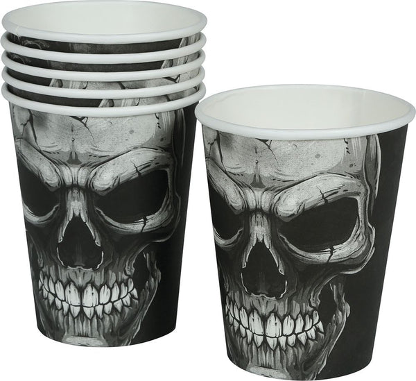 Bicchieri Halloween con teschio 240 ml – 6 pezzi