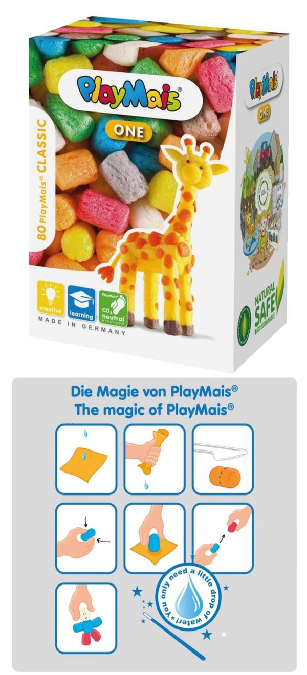 Kit creativo per bambini – PLAY MAIS 80 TASSELLI GIRAFFA 160037