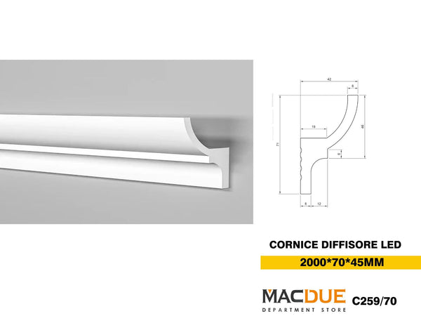 CORNICE DIFFISORE LED C259-70