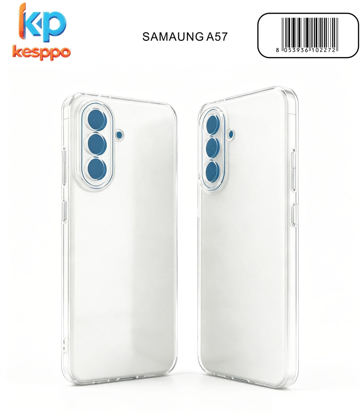 Custodia per Samsung Galaxy A57 – trasparente, in silicone, con aperture sagomate