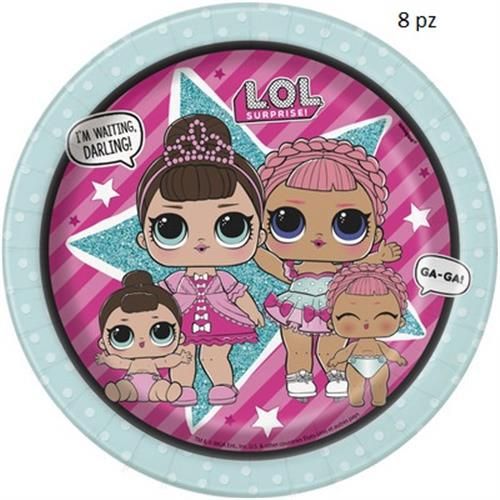 Piatto o ciotola per feste – PIATTO 18CM LOL 5UN79114