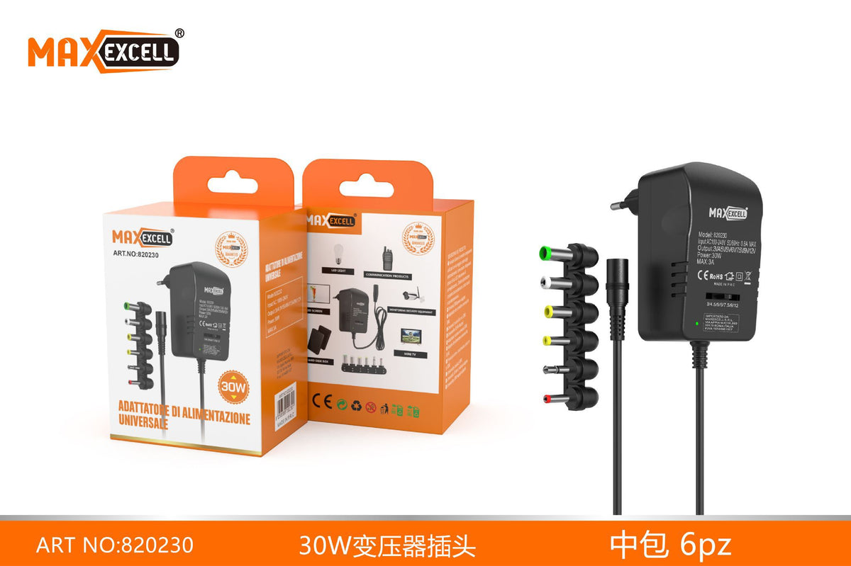 30W 3V-12V Adattatore Universale