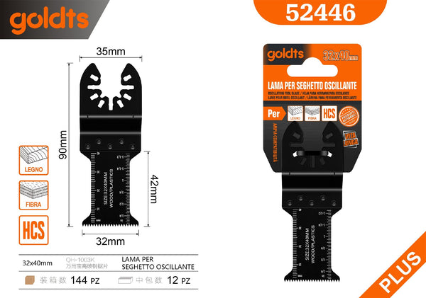 Lama per sega multiuso QH-1003K, 90 × 32 × 40 mm