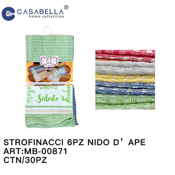Strofinacci 6PZ 50X70 Settimana