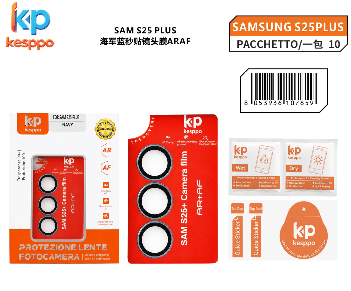 Protezione per lente fotocamera per Samsung Galaxy S25 Plus – colore blu navy