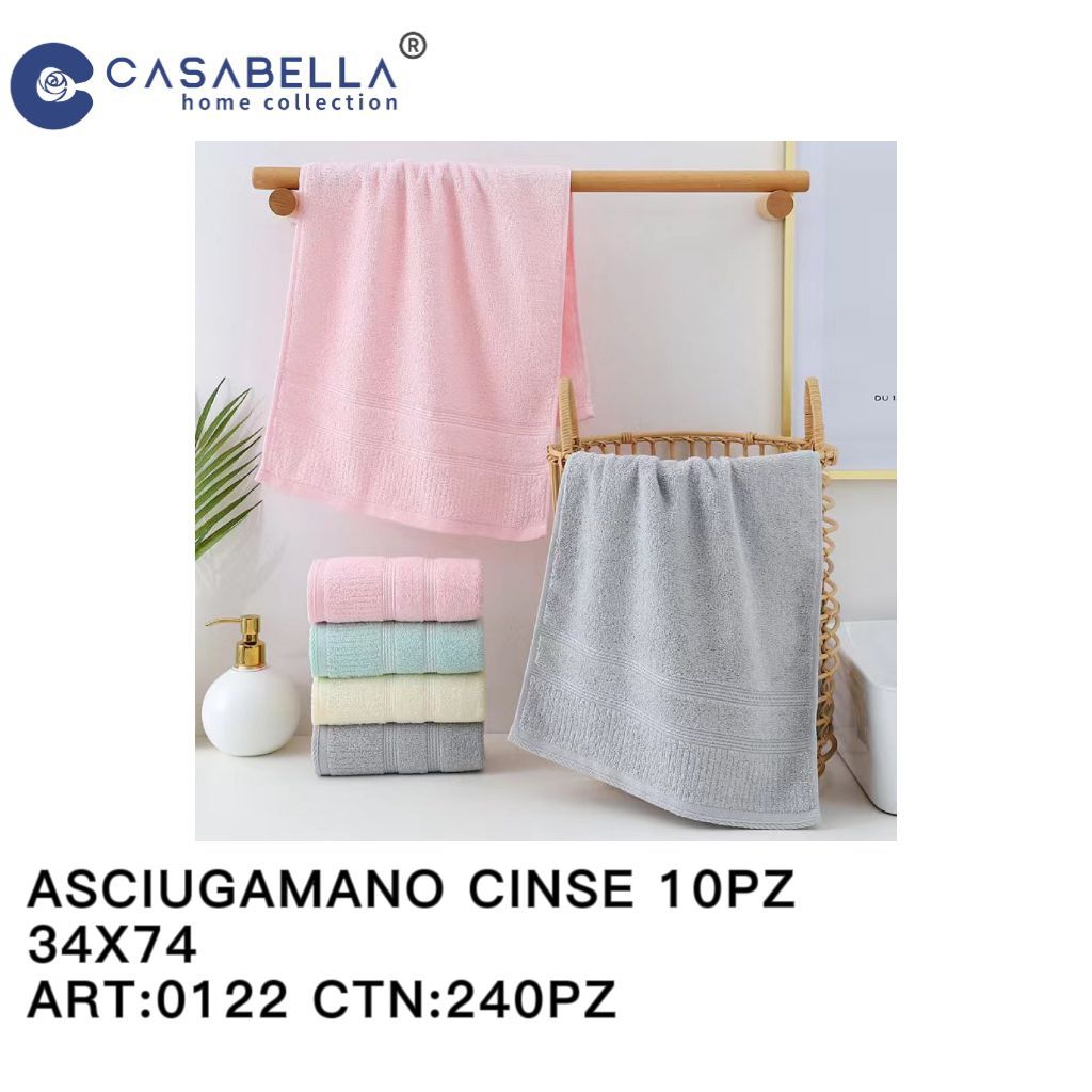 Asciugamano Cinese 10PZ 34X74