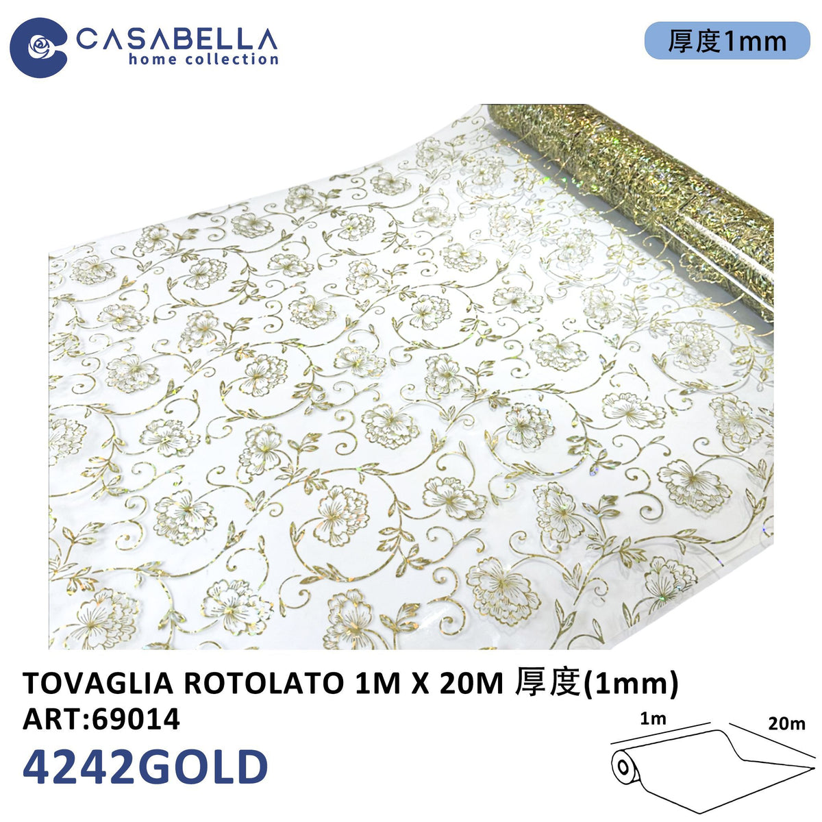 Tovaglia in Rotolo 1MX20M 1MM