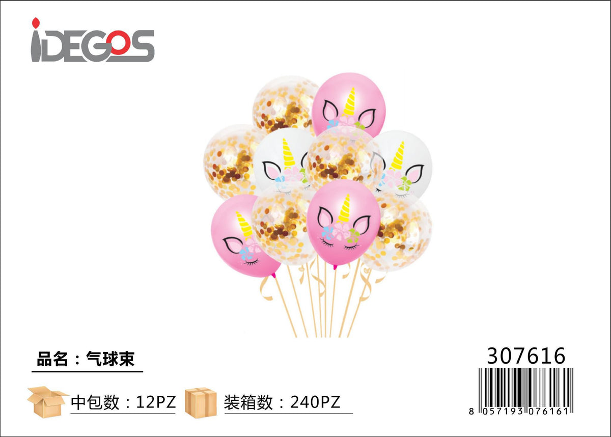 Set di palloncini a unicorno