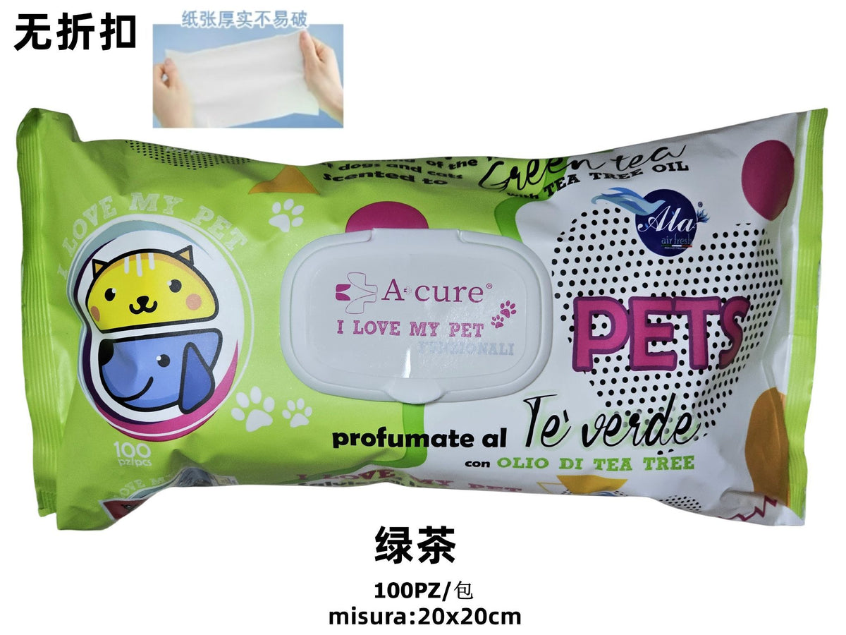 Detergenti per animali – Salvietti Te Verde 100pz