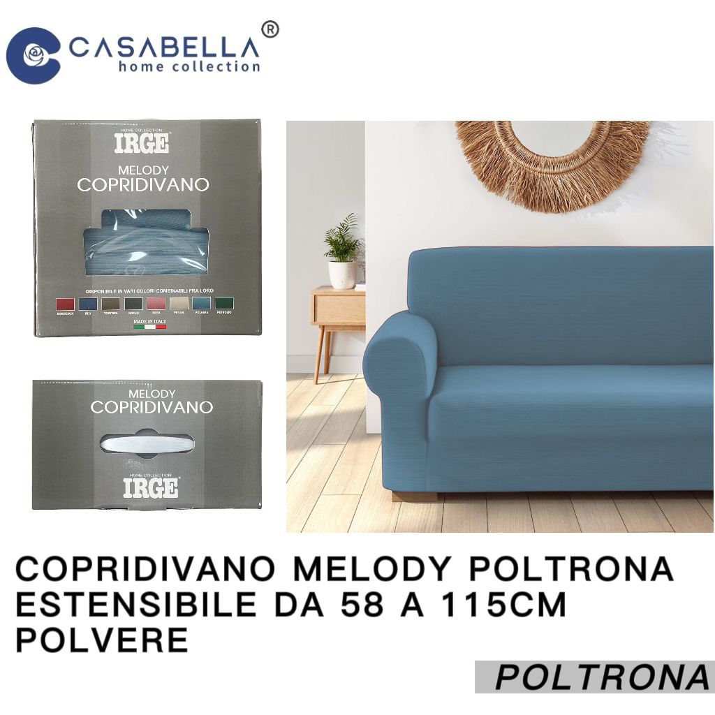 Copridivano Melody Poltrona Polvere