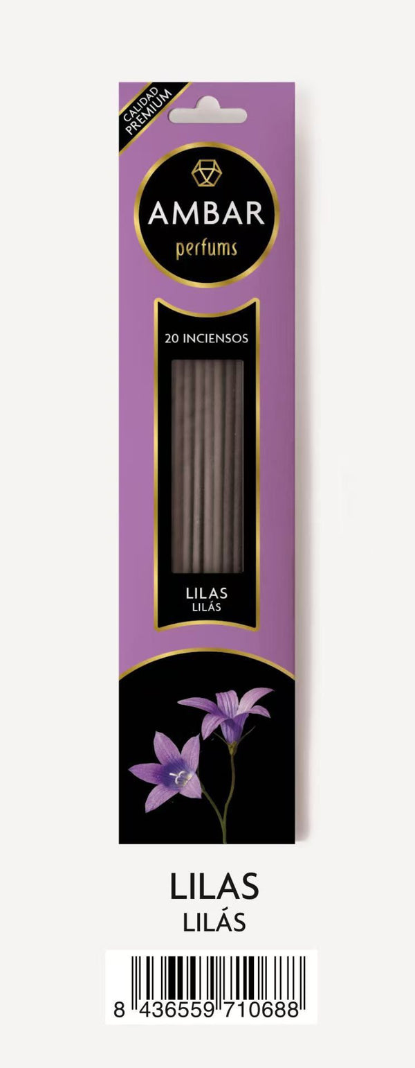AMBRA INCENSO 20PZ LILAS