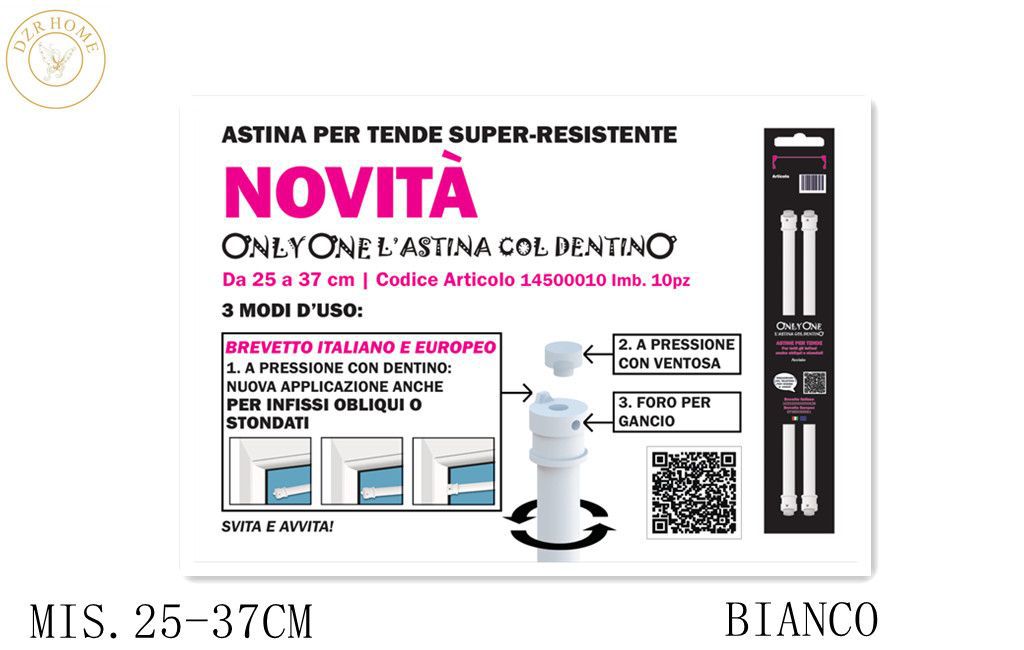 BASTONE14500010BIANCO 25-37CM
