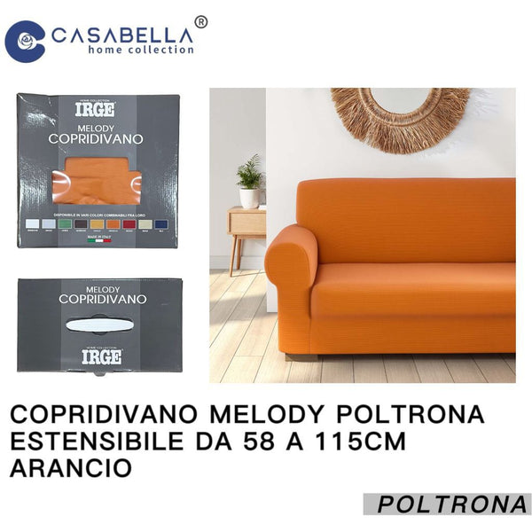 Copridivano Melody Poltrona Arancio
