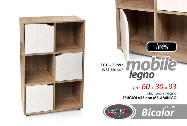 Libreria 6112/160/001, bianco