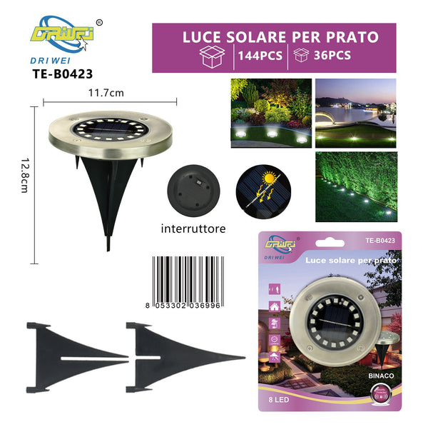 Lampada solare da giardino