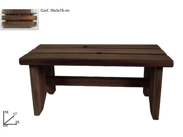 DUESSE SGABELLO LEGNO MARRONE