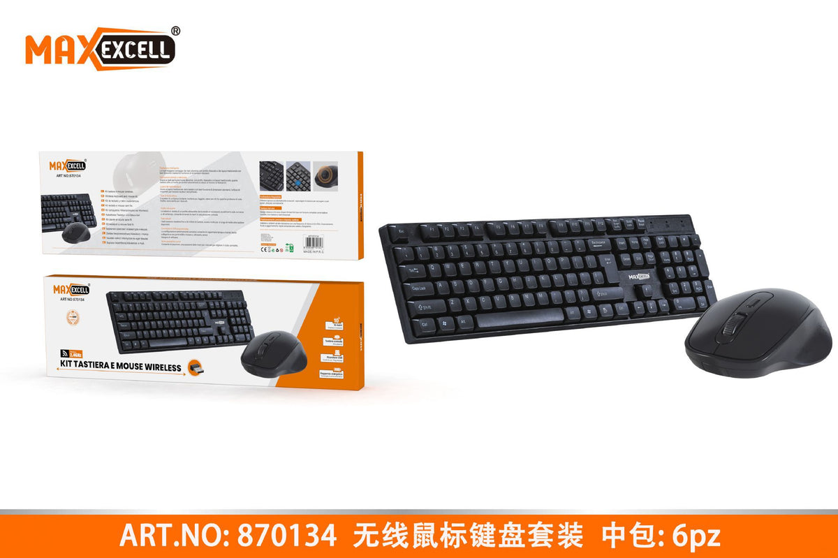Kit Tastiera e Mouse Wireless