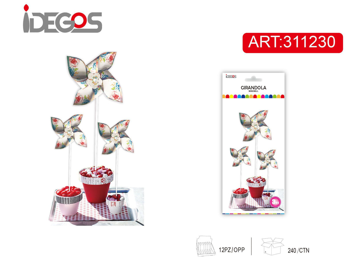 Girandole decorative in carta Unicorno, 3 pezzi