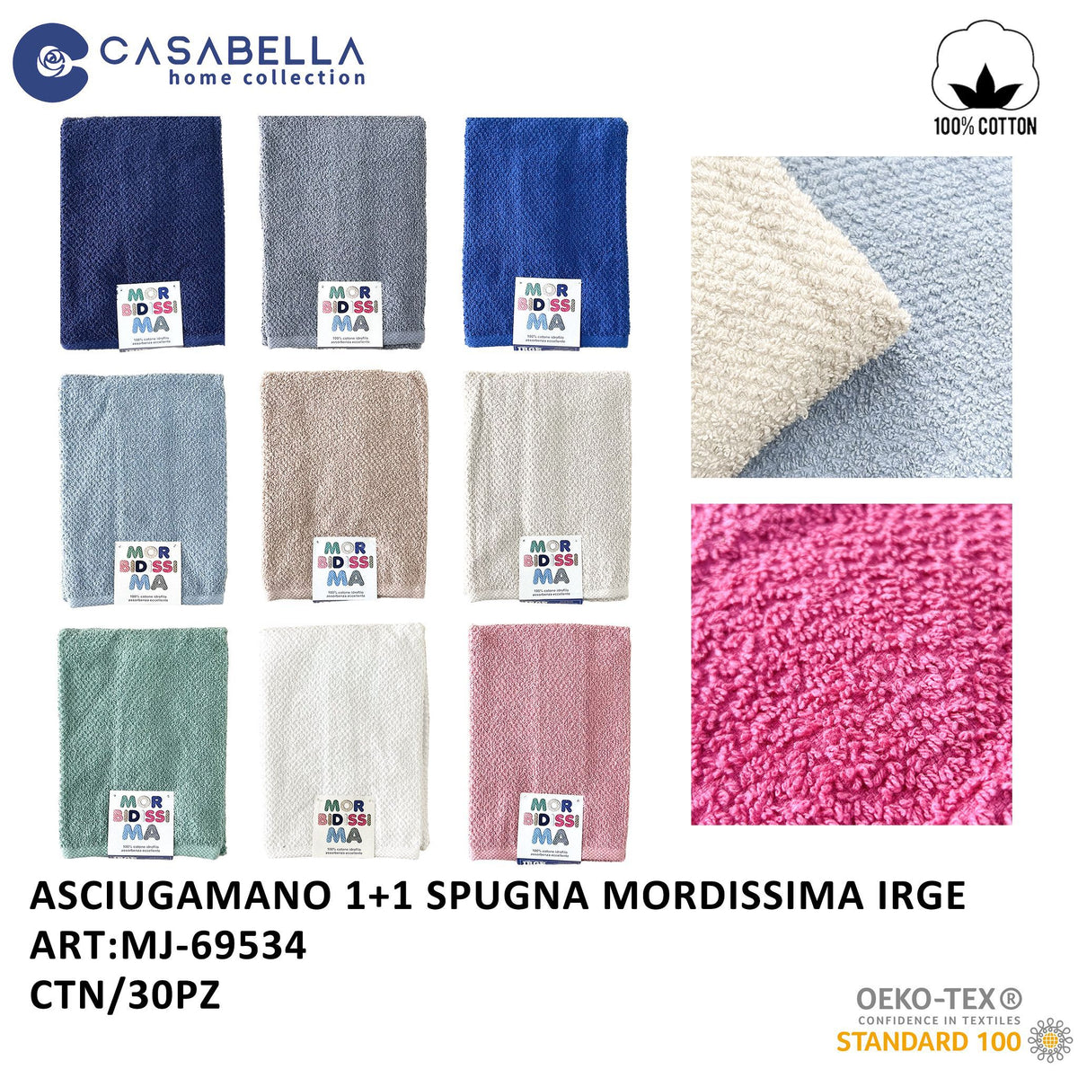 Asciugamano 1+1 Spugna Mobidissima