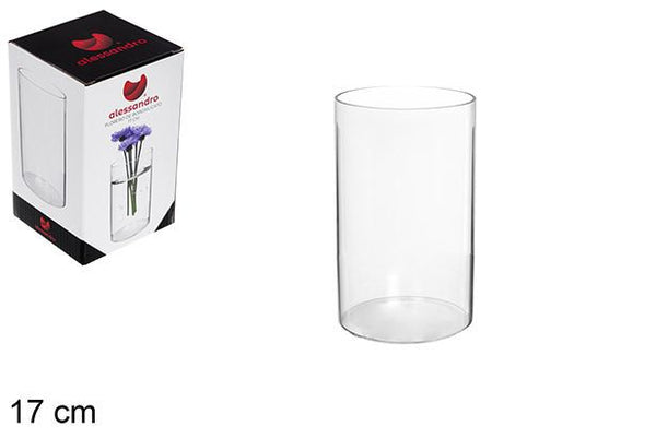 C.M VASO IN BOROSILICATO 17CM