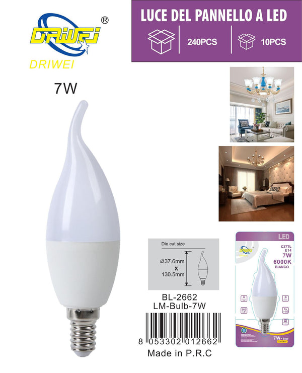 Lampadina decorativa a candela — 7 W, E14