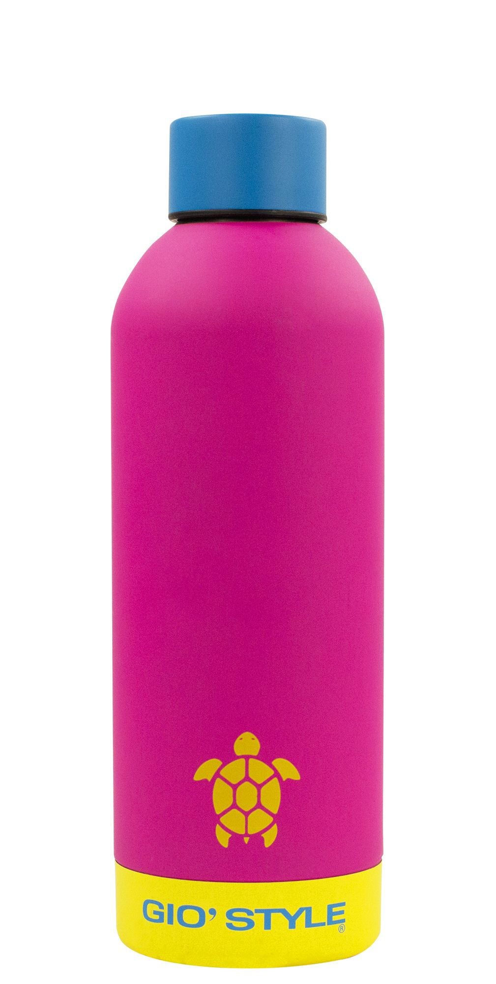 GIOSTYLE BOTTIGLIA FLUO 0.5L FERRO ASSORTITA VERDE FUCSIA GIALLO CELESTE