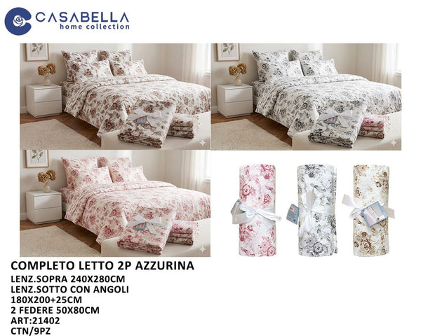 Completo Letto 2P Azzurina