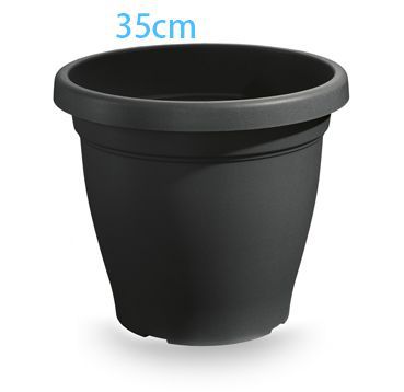 VECA VASO VERONA 35CM ANTRACITE