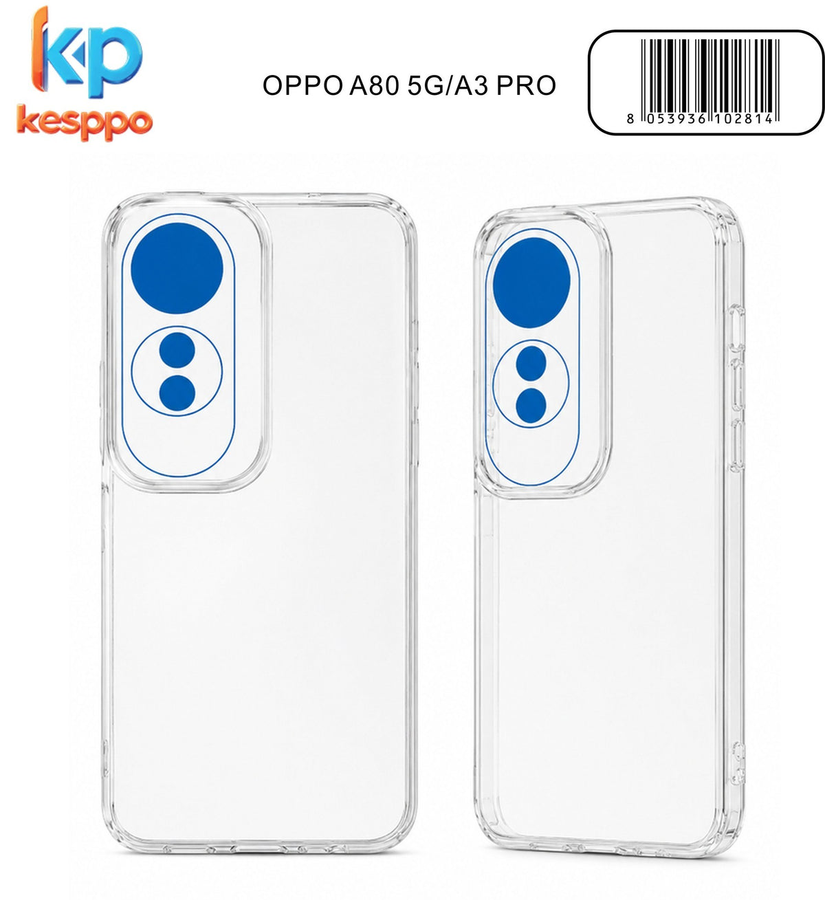 Custodia per OPPO A80 5G / A3 Pro – trasparente, in silicone