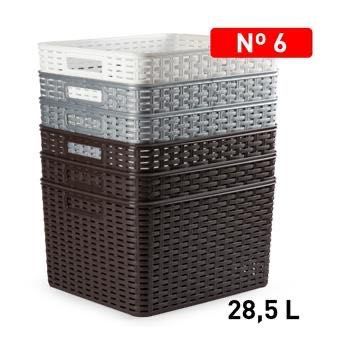 CESTA RATTAN N6 28.5LT 36X41.5X23.5CM