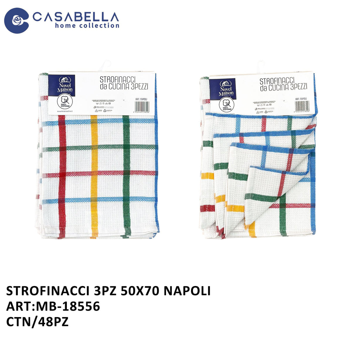Strofinacci 4PZ 50X70 Napoli