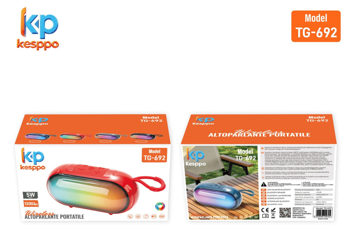 Altoparlante Bluetooth portatile TG-692