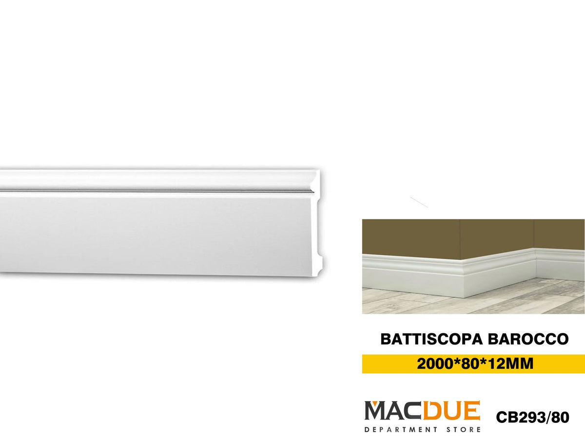 BATTISCOPA BAROCCO - BATTISCOPA BAROCCO B293-80