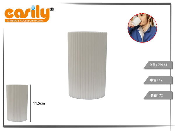 Bicchieri bagno HF707 a righe verticali