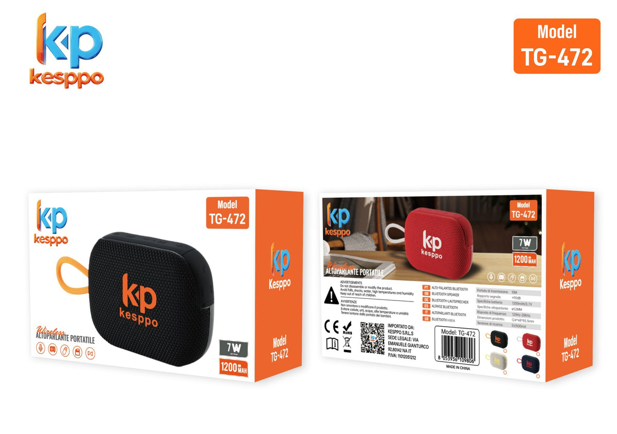 Altoparlante Bluetooth portatile TG-472