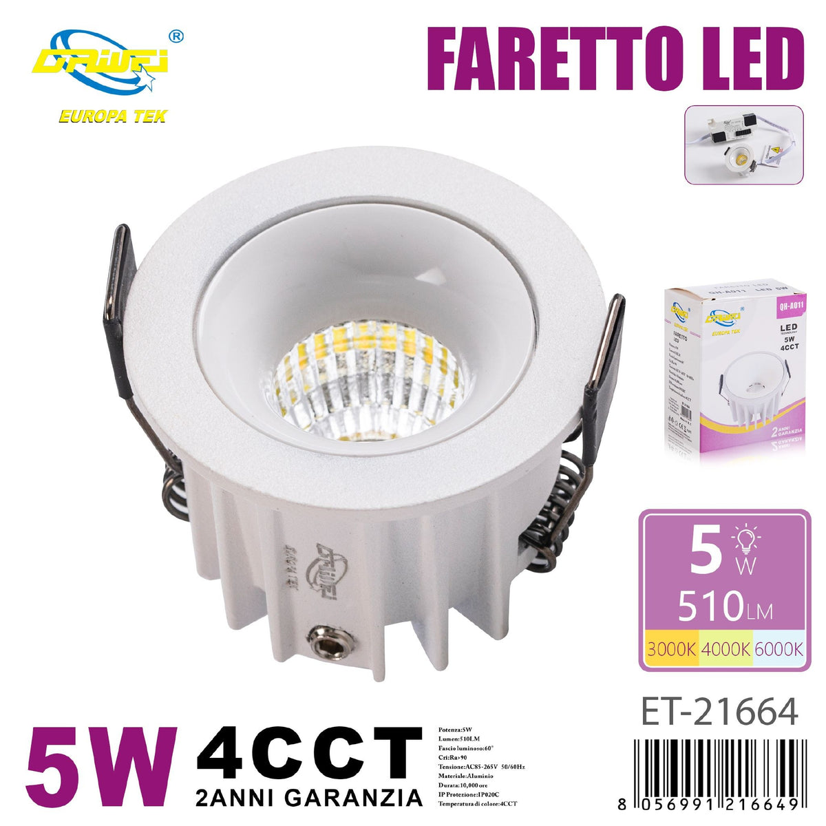 Faretto da soffitto