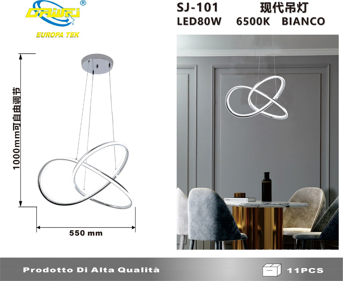 Lampada a sospensione — 80 W, 6500 K