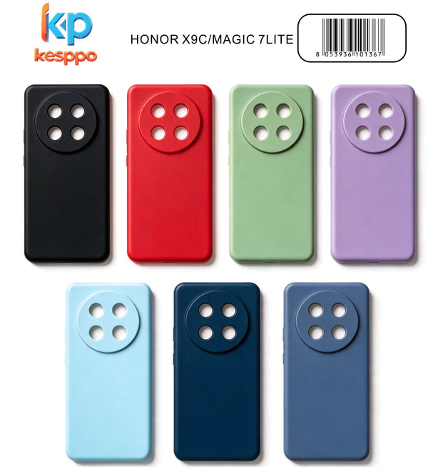 Custodia per Honor X9C / MAGIC 7LITE – a tinta unita, in silicone, con aperture sagomate