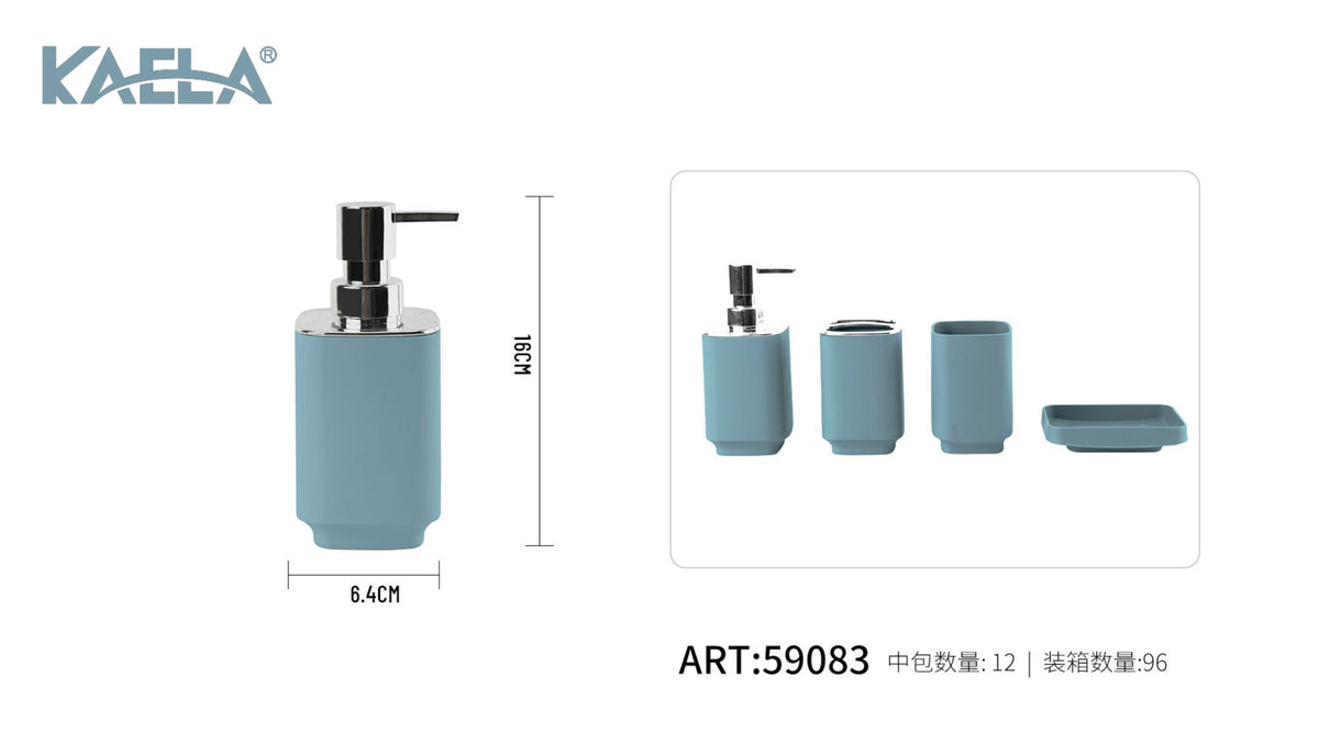 Dispenser per sapone, azzurro