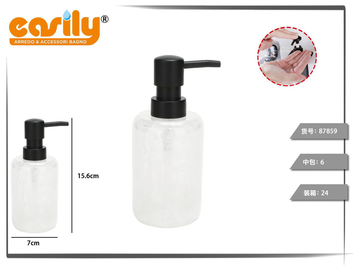 Dispenser sapone in resina effetto marmorizzato