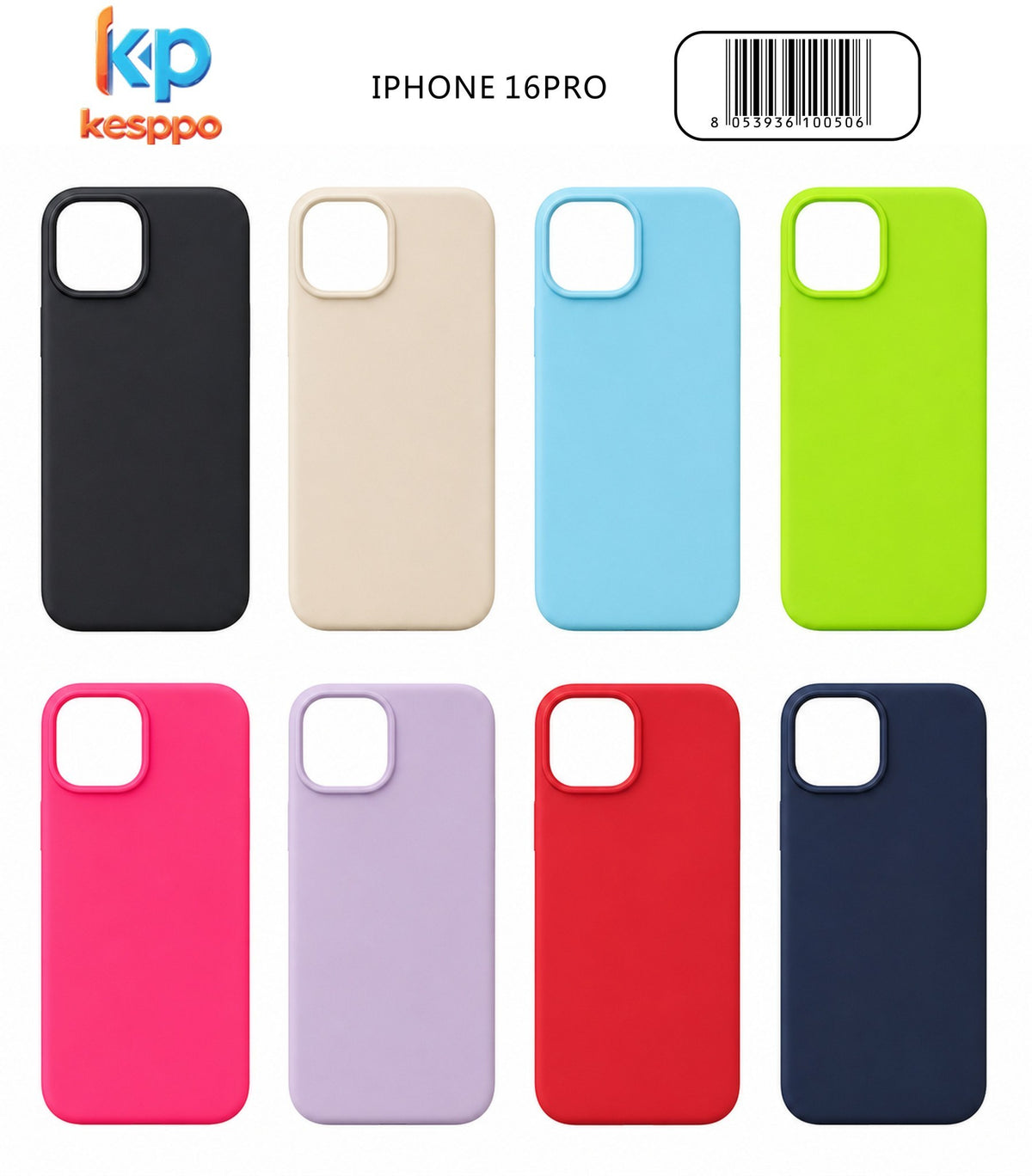 Custodia per iPhone 16 PRO – a tinta unita