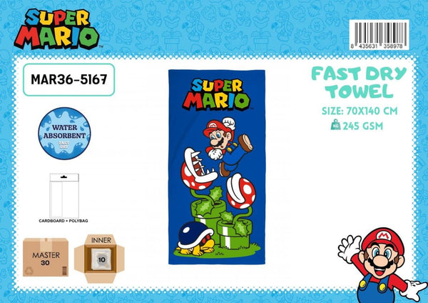Coperta o plaid – TELO MARE SUPER MARIO 70X140CM MAR365167