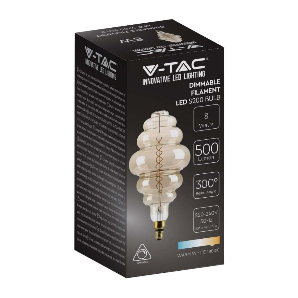 Lampadina LED V-TAC E27 S200 8 W 1800 K dimmerabile